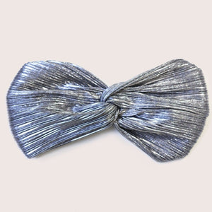 Headband Plissé argent - Laure Derrey - créatrice accessoire pour cheveux - Made in Paris