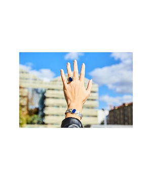 Bracelet homme talisman bleu, pierre turquoise | Création Bijou Zor Paris Bracelet homme talisman bleu, pierre turquoise | Création Bijou Zor Paris