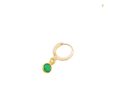 mini creole onyx vert pierre pendante