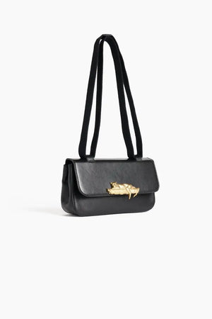 Sac baguette NICO - Cuir noir - Inoui Editions